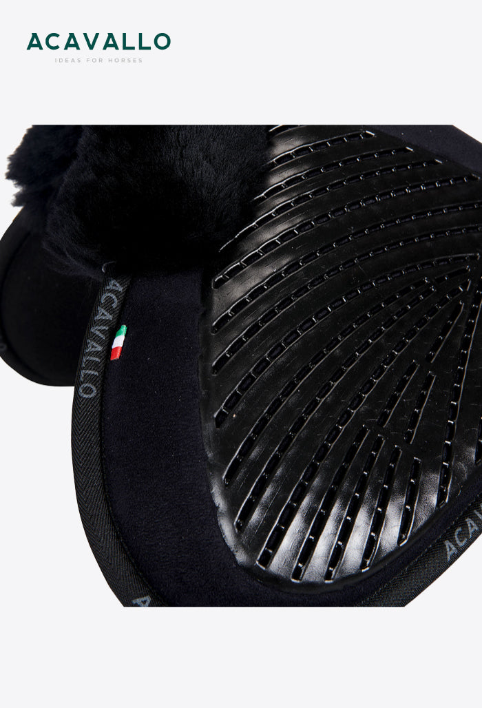 Acavallo - Pad MF-S JCCS-S CW-CS Wildleder Cut-out Lammfell Gel Grip Flach