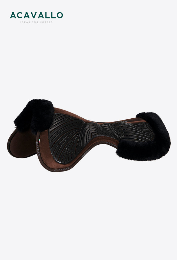 Acavallo - Pad MF-S JCCS-S CW-CS Wildleder Cut-out Lammfell Gel Grip Flach