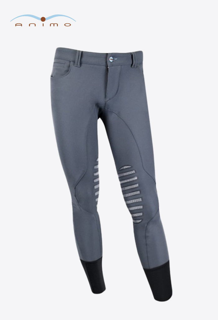 Animo – Herren Winter-Reithose mit Kniebesatz – Mix