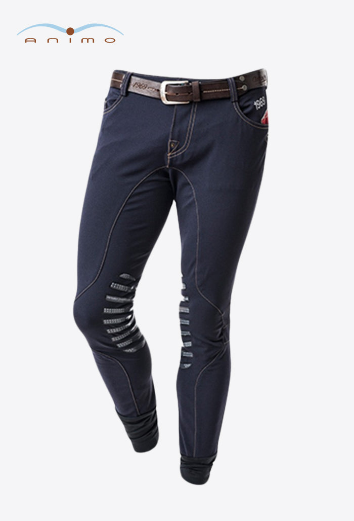 Animo - Herren Kniebesatz Reithose - Mister