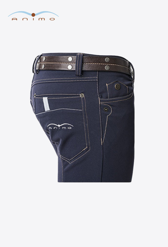 Animo - Herren Kniebesatz Reithose - Mister
