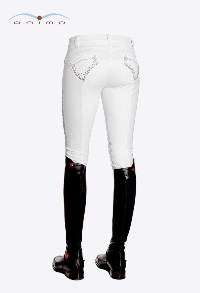 Animo - Damen Reithose mit Kniebesatz - Novella