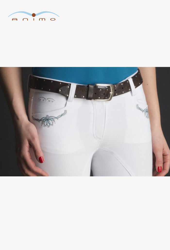Animo - Damen Kniebesatz Reithose - Novak