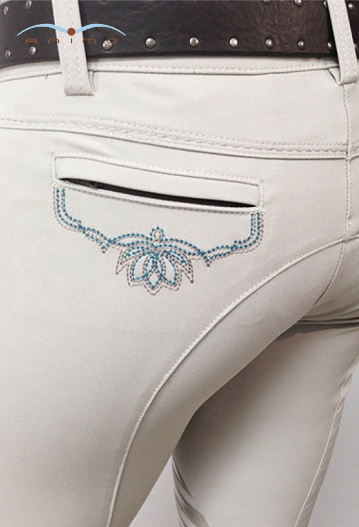 Animo - Damen Kniebesatz Reithose - Novak