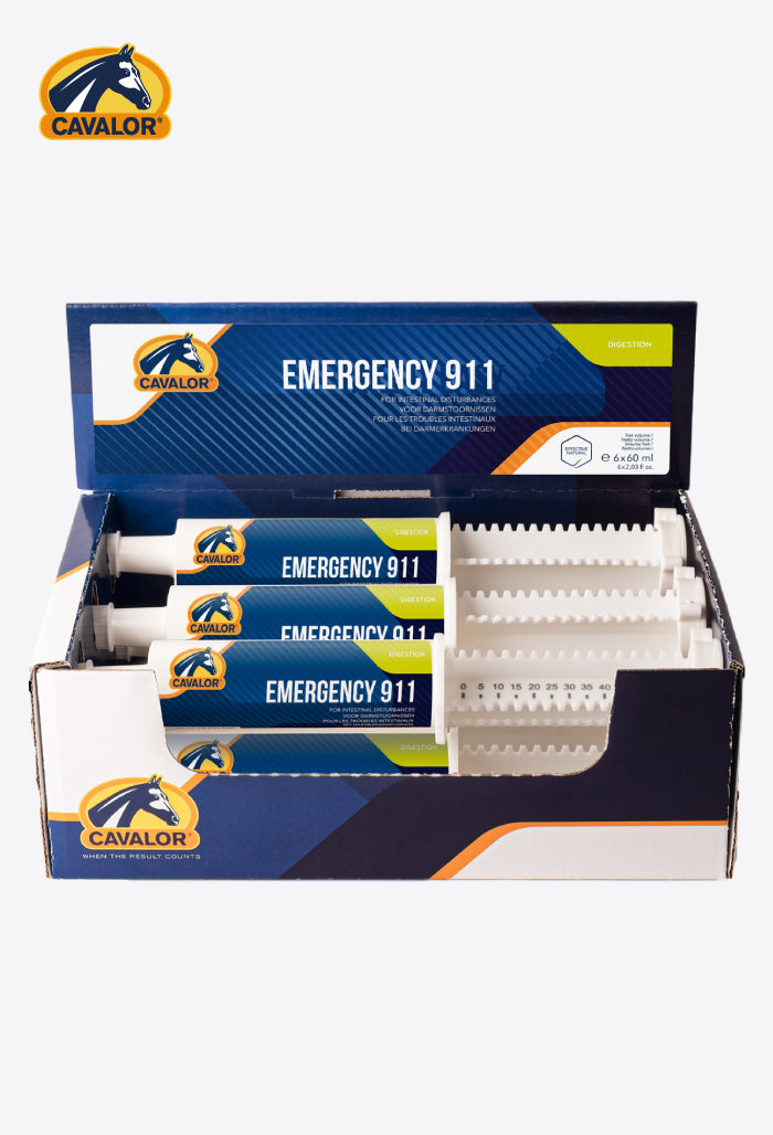 Cavalor – Emergency 911 Box, 60 g x 6 (Dosierspritzen)