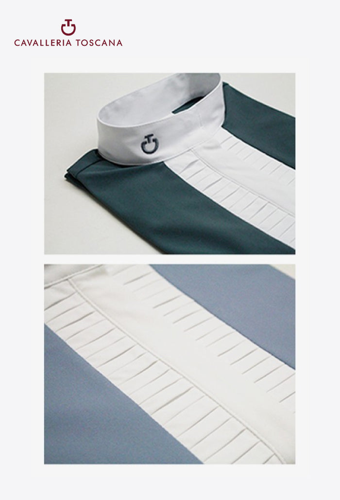 Cavalleria Toscana - Children's Competition Shirt Pleated Jersey S/S