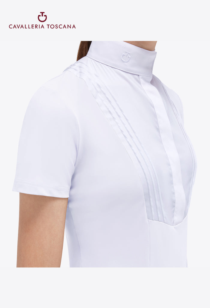 Cavalleria Toscana - Girls' Short-Sleeve Jersey Competition Shirt w/ Bib