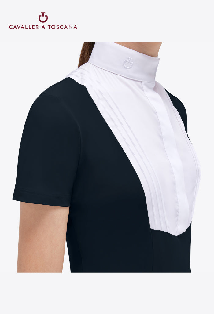 Cavalleria Toscana - Girls' Short-Sleeve Jersey Competition Shirt w/ Bib