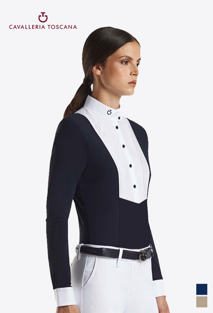 Cavalleria Toscana - Women's Competition Shirt W/Bib L/S