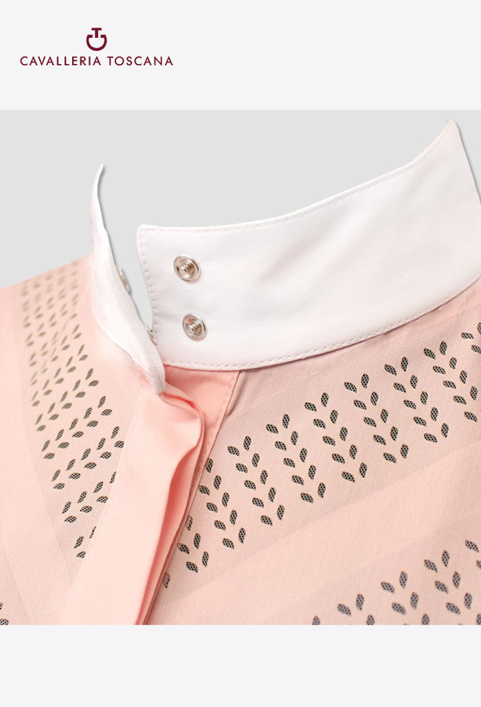 Cavalleria Toscana - Damenärmelloses Shirt, Perforiertes Doppel-V