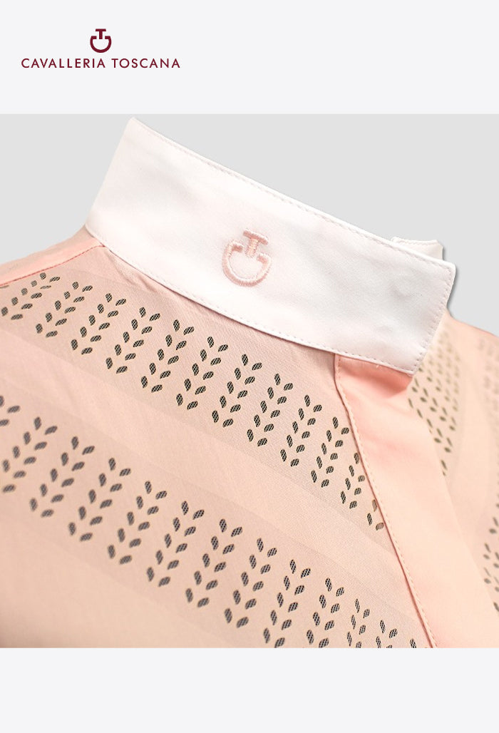 Cavalleria Toscana - Damenärmelloses Shirt, Perforiertes Doppel-V
