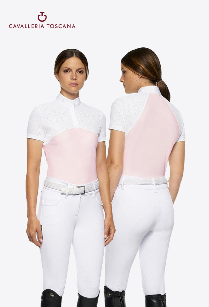 Cavalleria Toscana - Women's Competition Shirt Crochet Jersey S/S