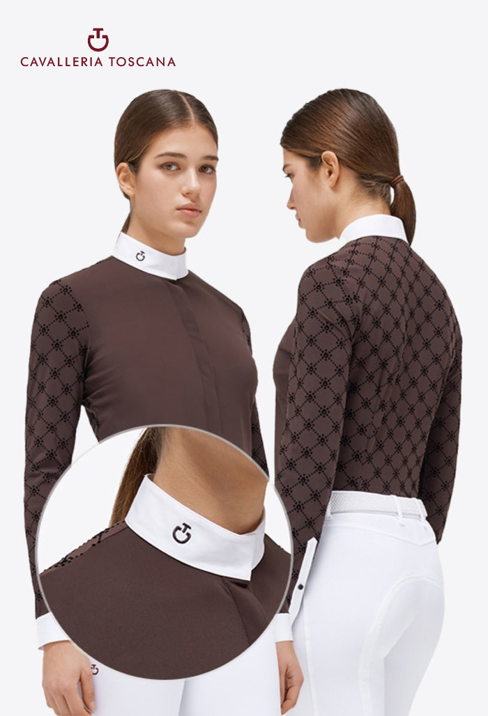 Cavalleria Toscana - Damen Mini Orbit Flock Jersey Turniershirt