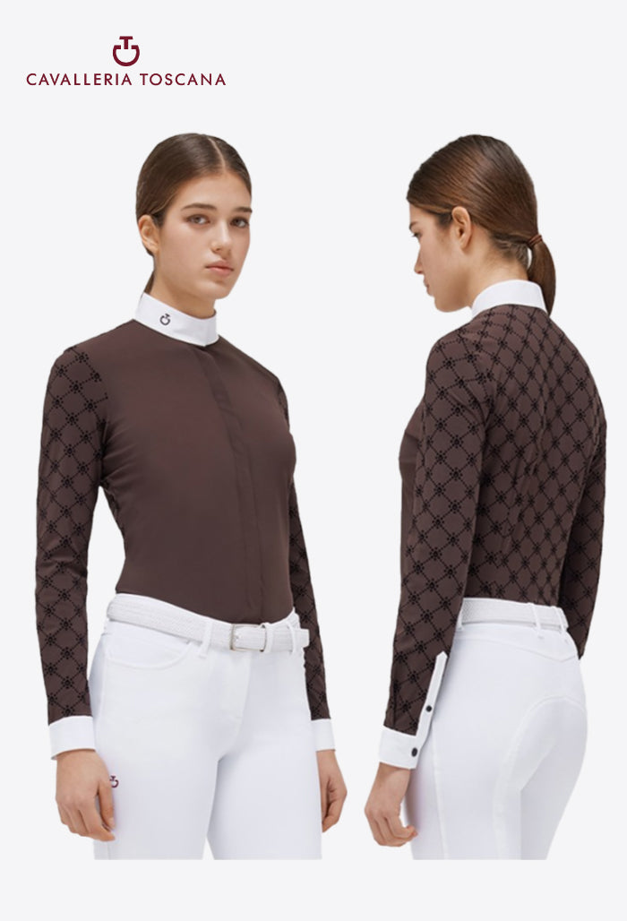 Cavalleria Toscana - Damen Mini Orbit Flock Jersey Turniershirt