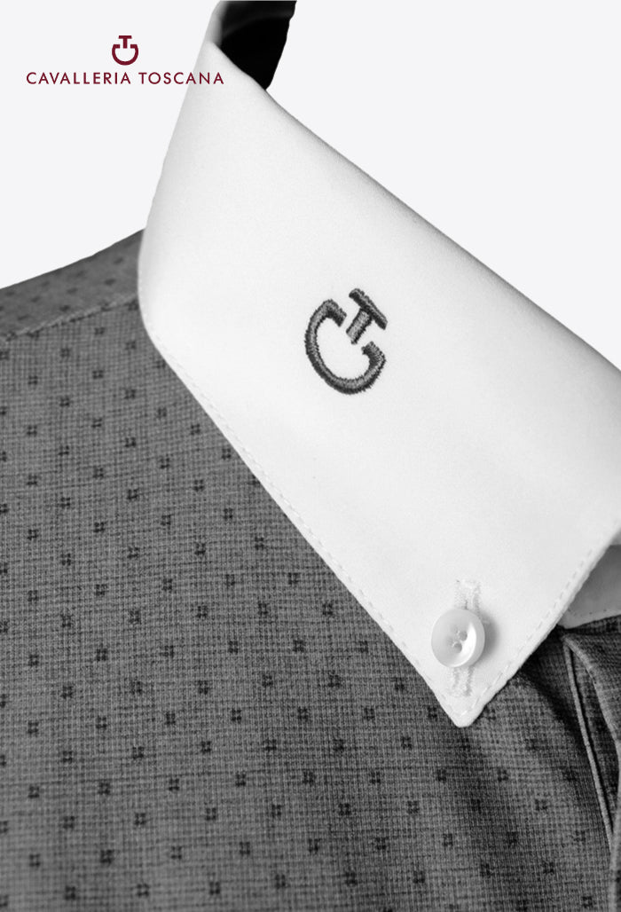 Cavalleria Toscana - Men's Competition Long Sleeve Shirt - Cotton Tech