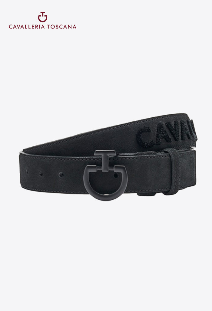 Cavalleria Toscana - Herren Gürtel Wildleder mit getuftetem CT-Logo