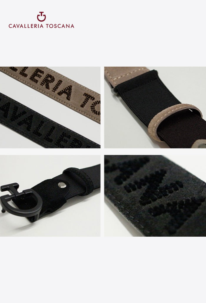 Cavalleria Toscana - Herren Gürtel Wildleder mit getuftetem CT-Logo