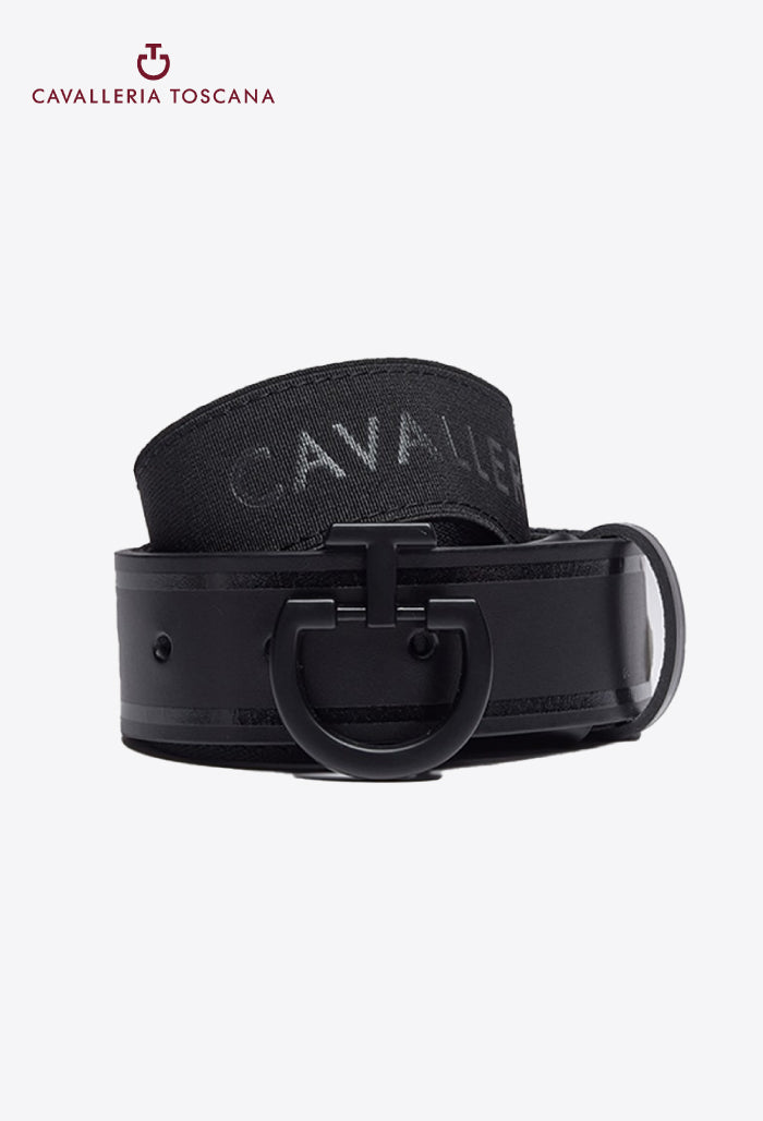 Cavalleria Toscana - Women's Jacquard Elastic Belt with CT Clasp