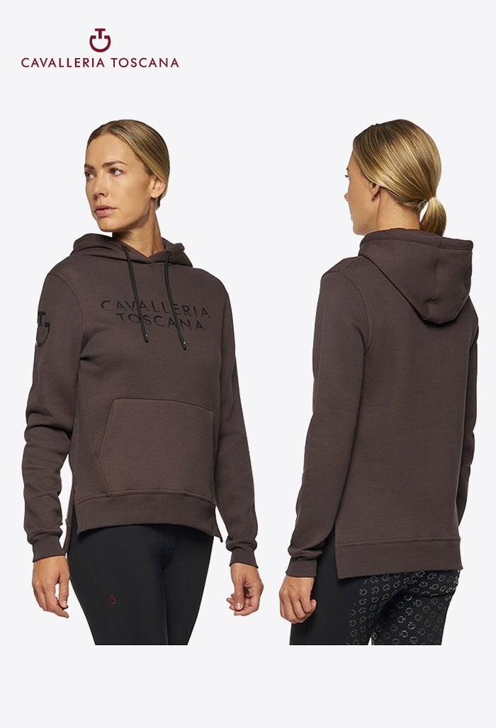 Cavalleria Toscana - Damen-Reitjacke Bonded Piqué Hoodie mit Seitenschlitzen