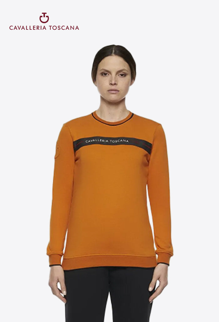 Cavalleria Toscana - Damen Sweatshirt Train Hard Ride Easy Rundhals