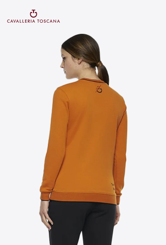 Cavalleria Toscana - Damen Sweatshirt Train Hard Ride Easy Rundhals