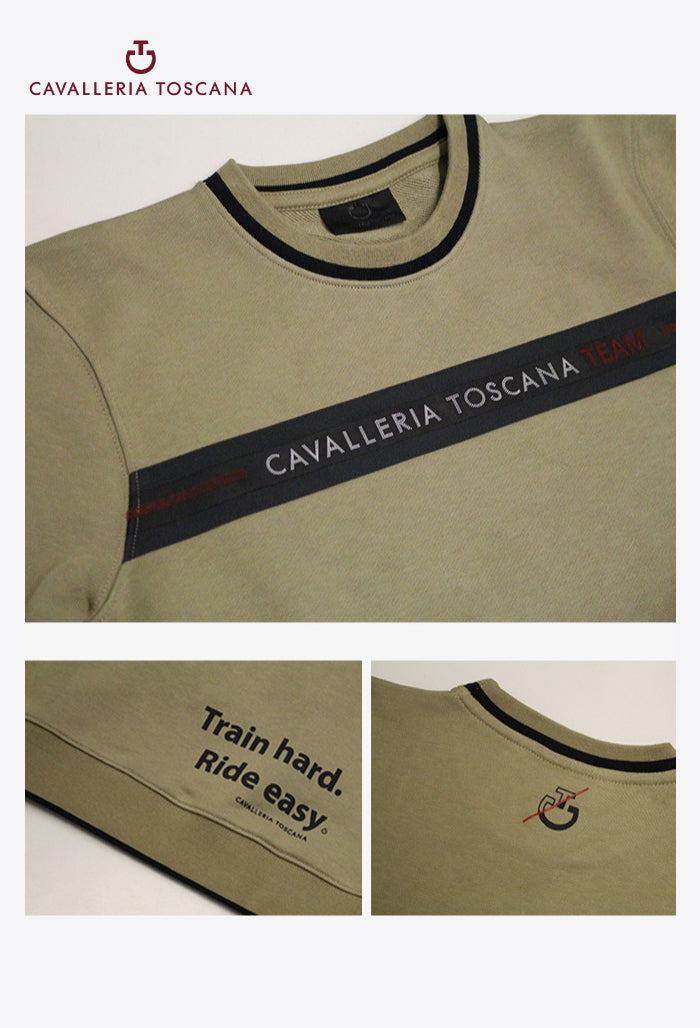 Cavalleria Toscana - Damen Sweatshirt Train Hard Ride Easy Rundhals