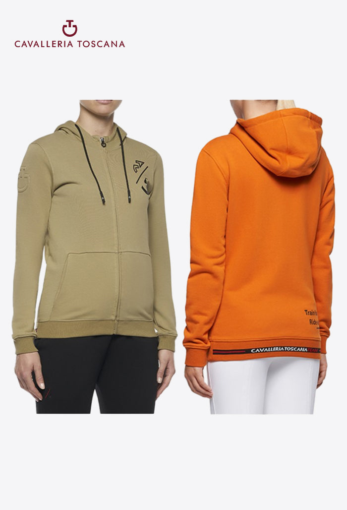 Cavalleria Toscana - Reitjacke für Damen Train Hard Ride Easy mit Kapuze und Reißverschluss