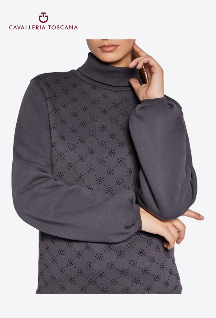 Cavalleria Toscana - Damen CT Orbit Flock Rollkragenpullover