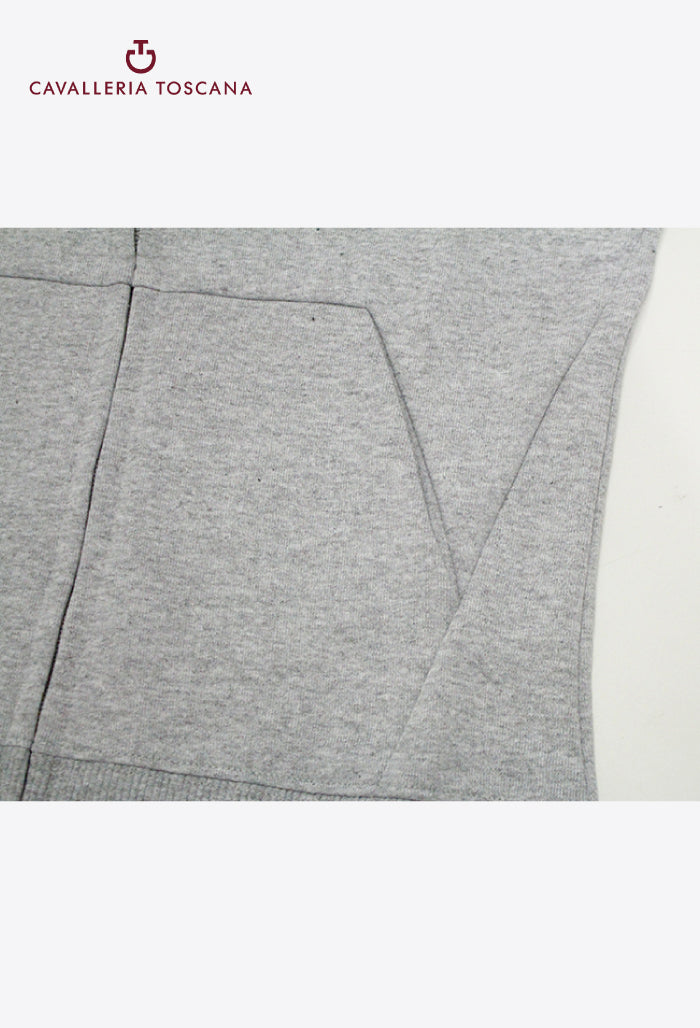 Cavalleria Toscana - Kinder Reitjacke Printer Stripe CT Logo Baumwolle Reißverschluss Hoodie