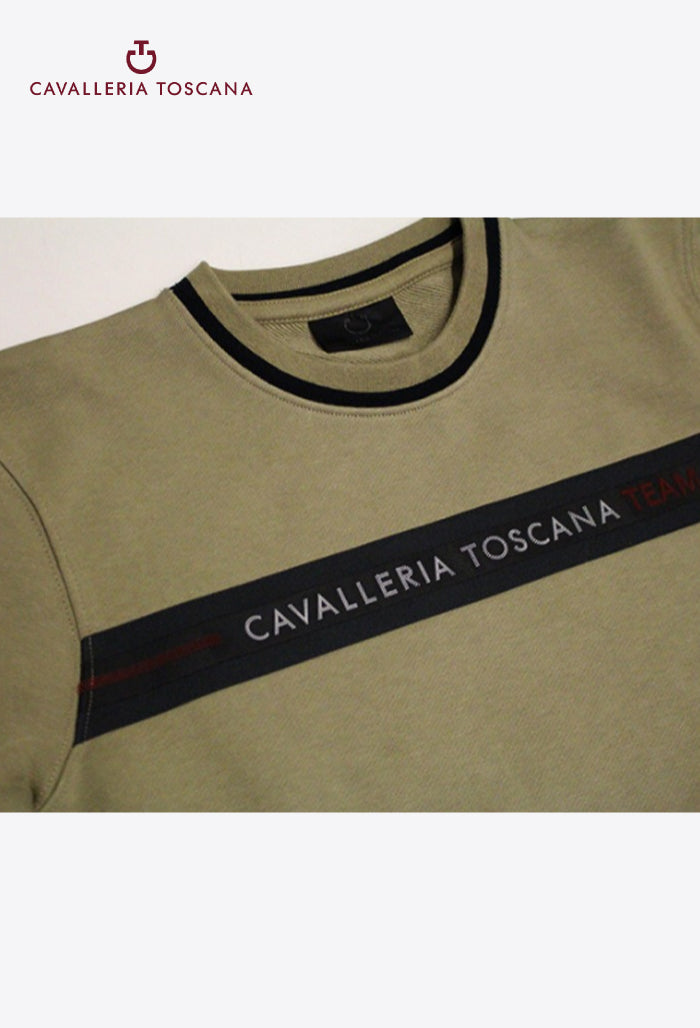 Cavalleria Toscana - Herren Sweatshirt Train Hard Ride Easy Rundhals
