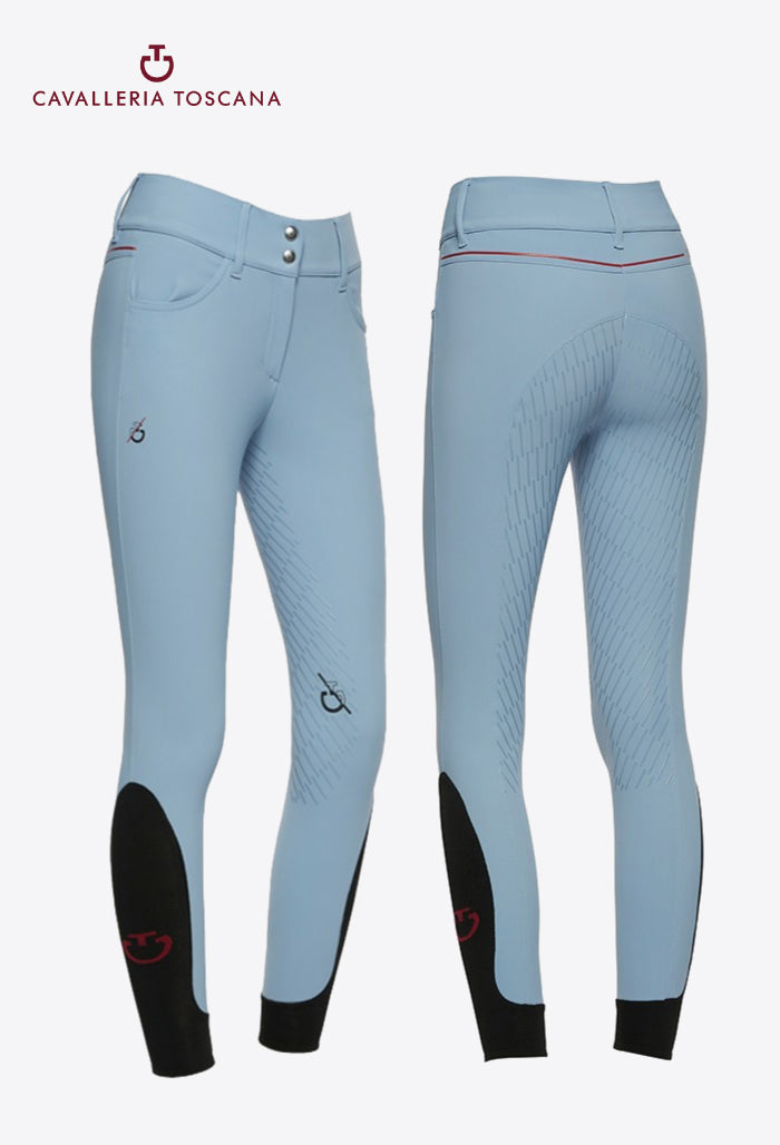 Cavalleria Toscana - Damen Reithose Vollbesatz CT Team Red Stripe
