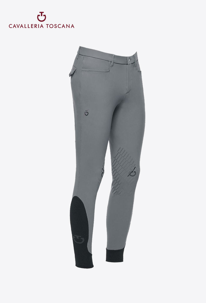 Cavalleria Toscana – Herren Kniebesatz Reithose CT Team Red Stripe