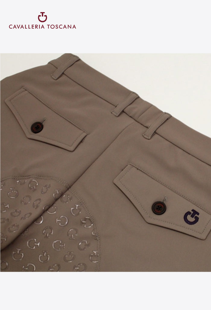 Cavalleria Toscana - Herren Vollbesatzreithose geprägtes Silikon