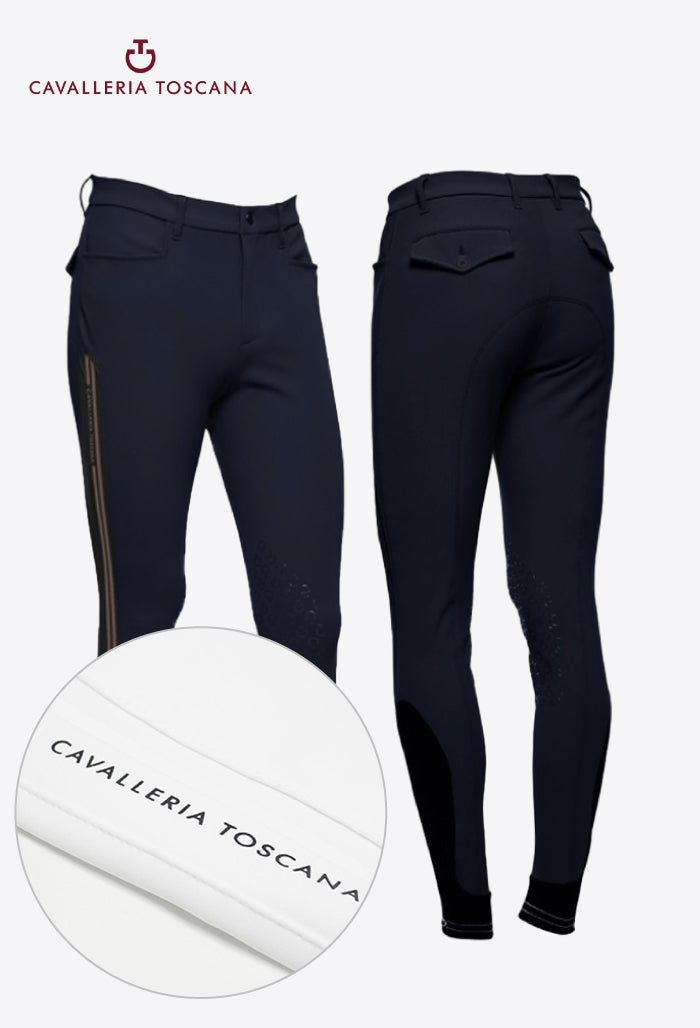 Cavalleria Toscana - Herrenreithose mit Kniebesatz aus geprägtem Silikon