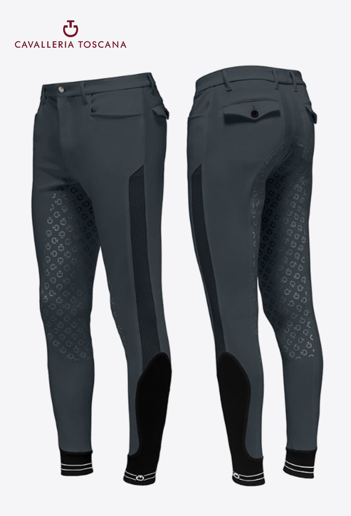 Cavalleria Toscana – Herren Reithose mit Vollbesatz und CT Logo Print