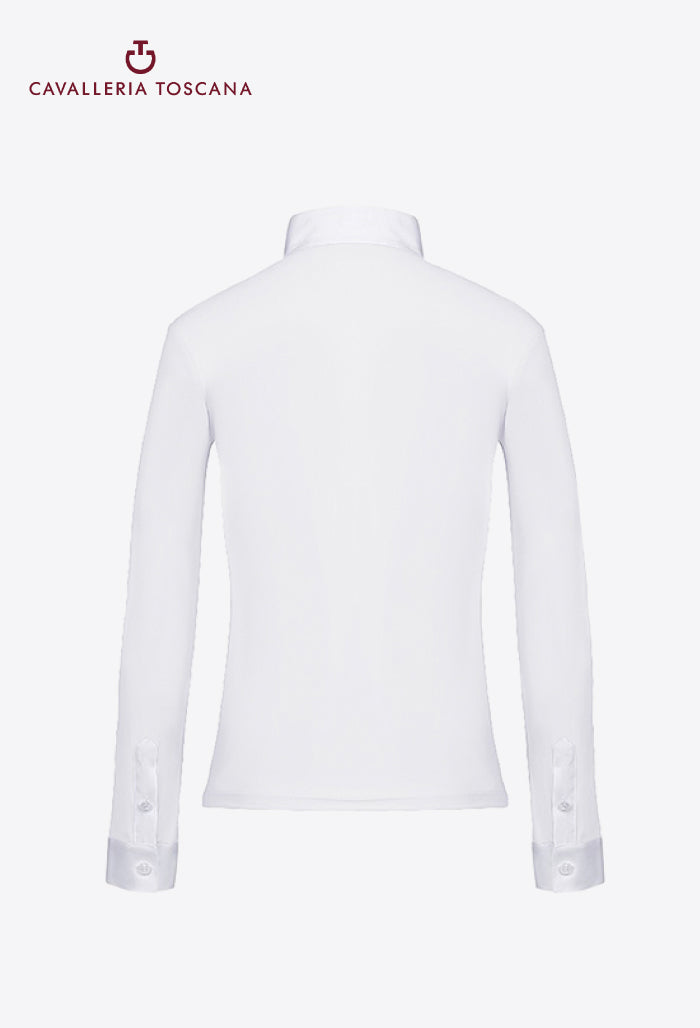 Cavalleria Toscana - Children's Competition Polo Shirt Perforated L/S