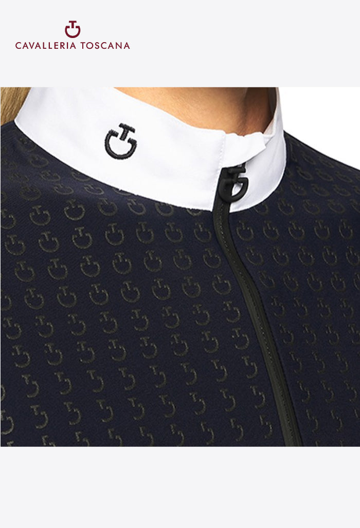 Cavalleria Toscana - Children's Competition Polo Shirt CT Phases Jersey Fleece L/S