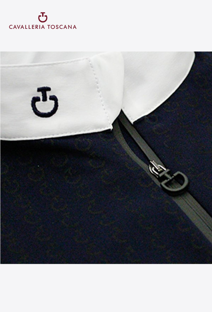 Cavalleria Toscana - Children's Competition Polo Shirt CT Phases Jersey Fleece L/S
