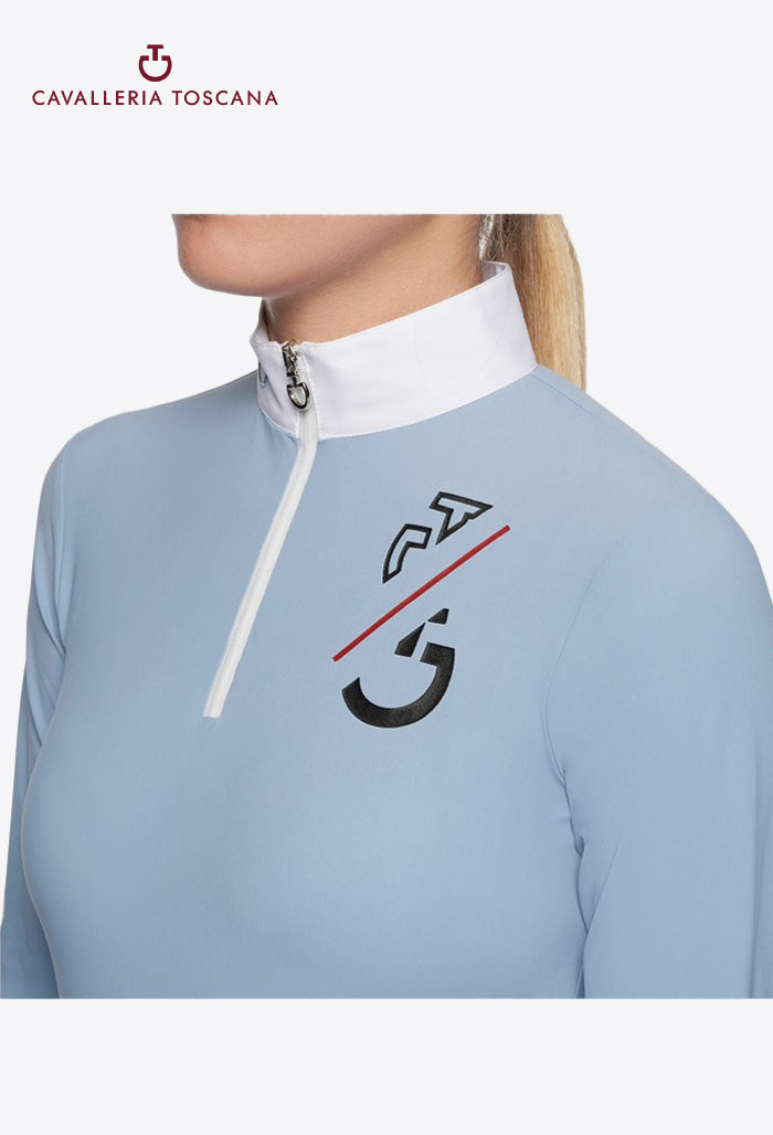 Cavalleria Toscana - Children's Competition Polo Shirt CT Team L/S Jersey