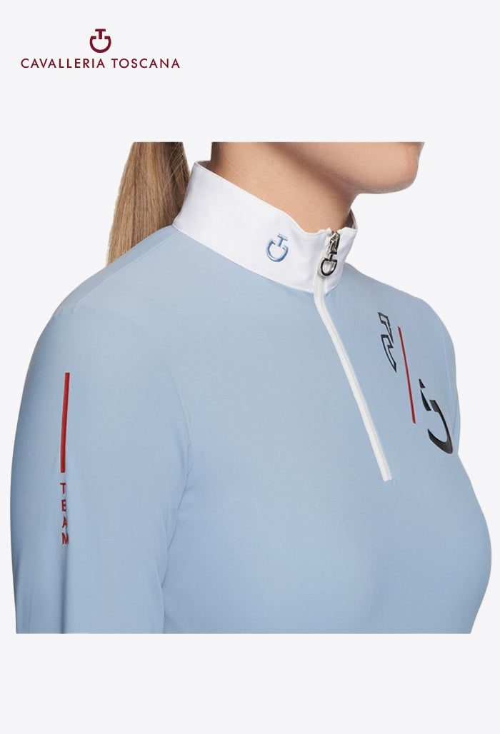 Cavalleria Toscana - Children's Competition Polo Shirt CT Team L/S Jersey