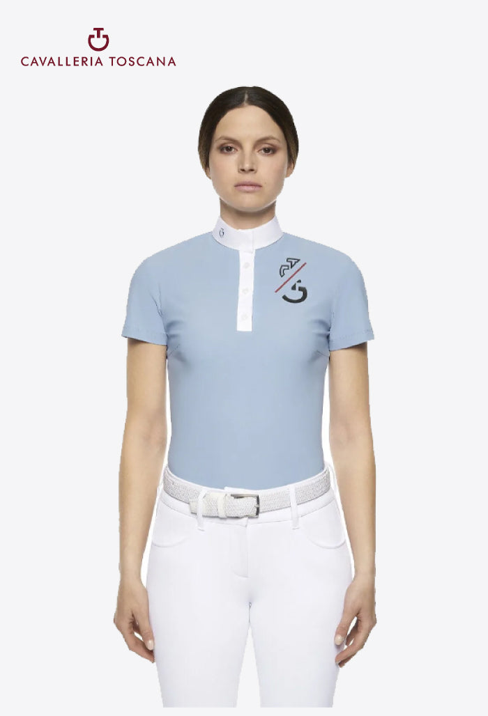 Cavalleria Toscana - Children's Competition Polo Shirt CT Team S/S Jersey