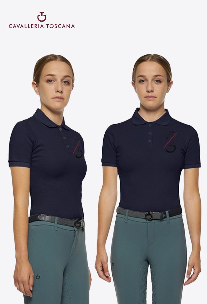 Cavalleria Toscana - Kinder Poloshirt CT Team S/S Training Piqué