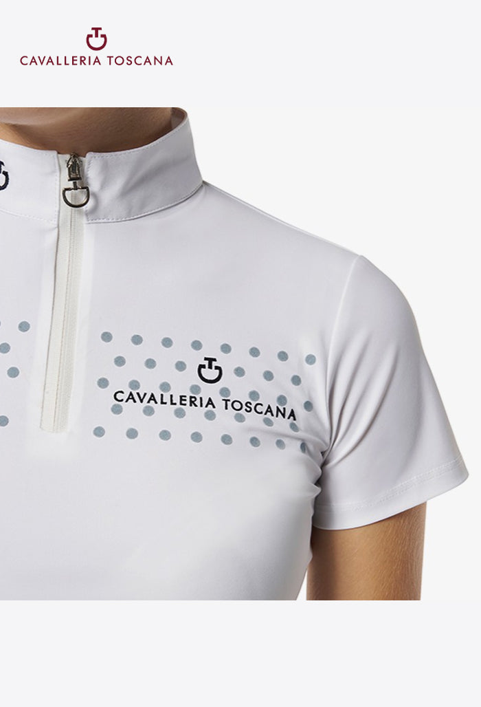 Cavalleria Toscana - Competition Polo Shirt CT Flock Print S/S