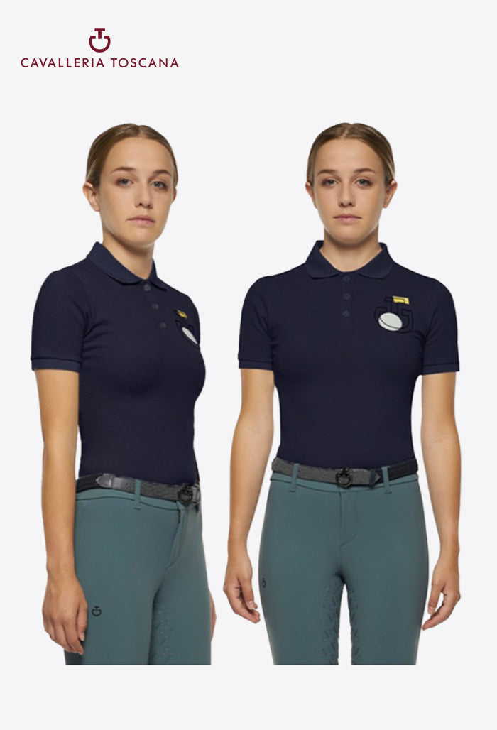 Cavalleria Toscana – Kinder Polo Shirt CT Team Kurzarm Training Farbform
