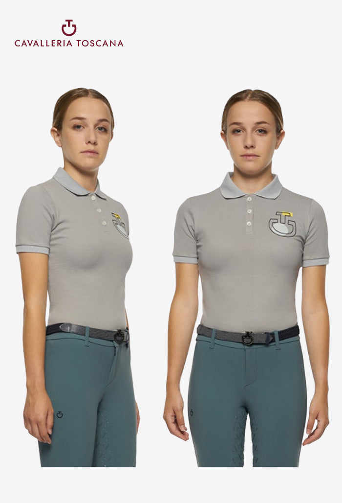 Cavalleria Toscana – Kinder Polo Shirt CT Team Kurzarm Training Farbform