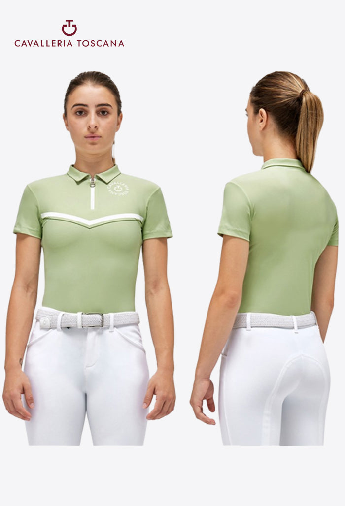 Cavalleria Toscana - Children’s CT Orbit Jersey Zip Training Polo