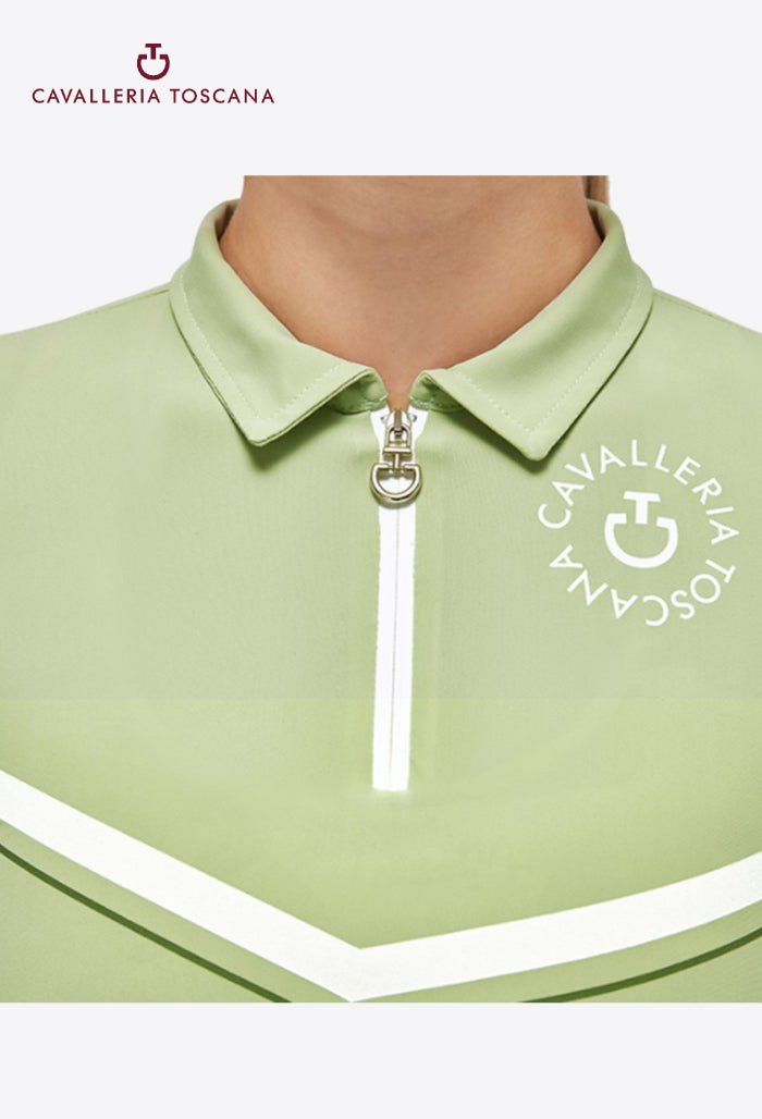 Cavalleria Toscana - Children’s CT Orbit Jersey Zip Training Polo