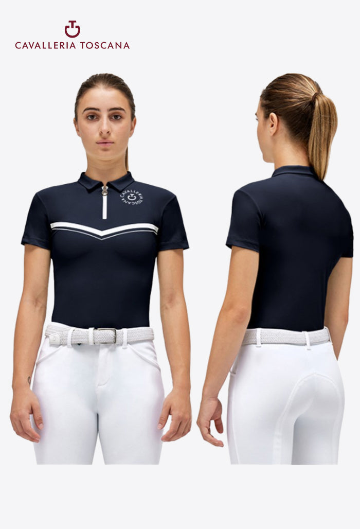 Cavalleria Toscana - Children’s CT Orbit Jersey Zip Training Polo