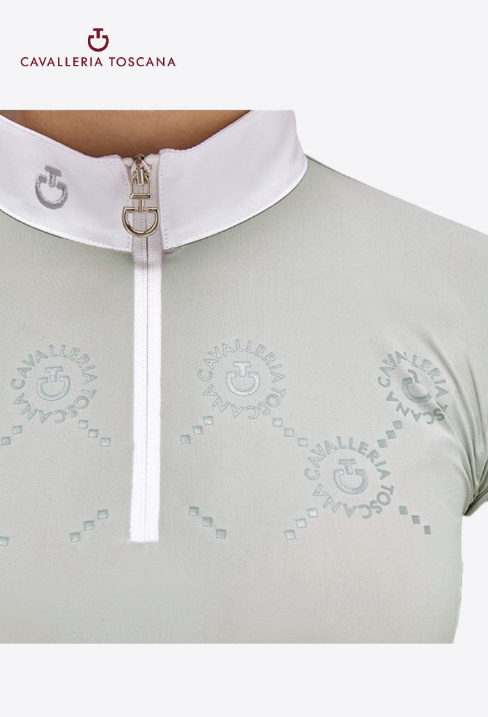 Cavalleria Toscana - Kids Riding Shirt CT Mini Orbit Print Jersey L/S