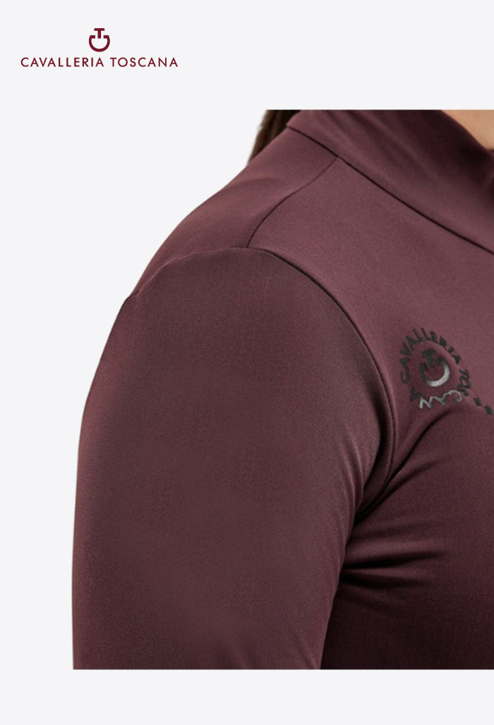 Cavalleria Toscana – Kinder Polo-Shirt CT Mini Orbit Print Jersey Fleece